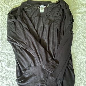 Black long cardigan